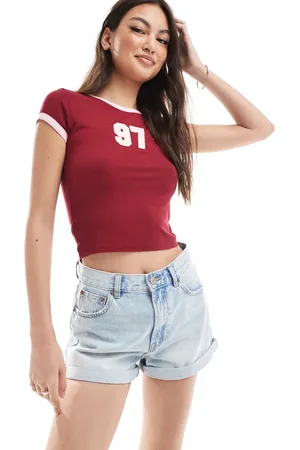 Pull&Bear Mom denim shorts in