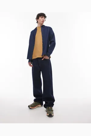 Topman Rigid baggy jeans in raw