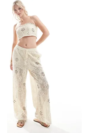 River Island Crochet pants in light - part of a set