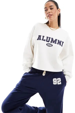 Daisy Street Oversized alumni sweatshirt in - part of a set