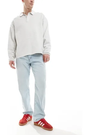Only & Sons Edge straight leg jeans in light wash