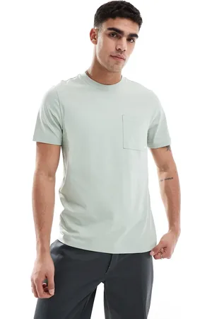 Farah Stacy pocket T-shirt in sage