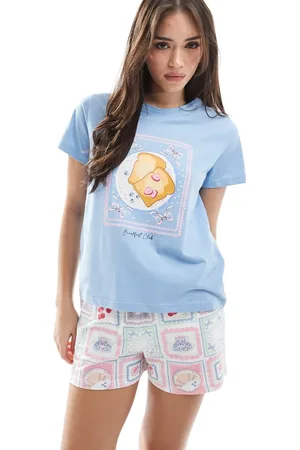 Threadbare Shorts pajama set with brunch print
