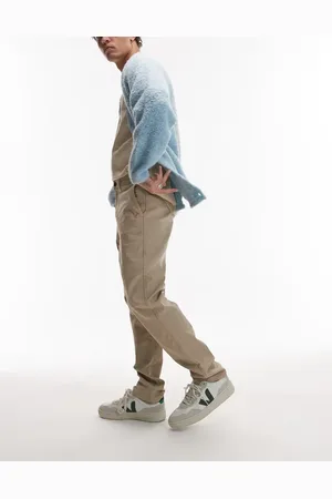 Topman Slim chino pants in stone