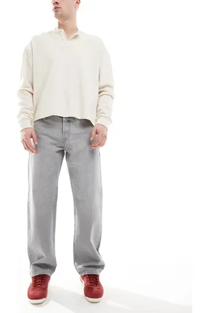 JACK & JONES Eddie loose rigid jeans in light wash