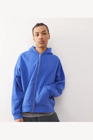 COLLUSION Zip up boxy hoodie in