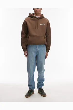 Topman Rigid tapered jeans in light wash