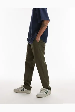 Topman Slim chino pants in khaki
