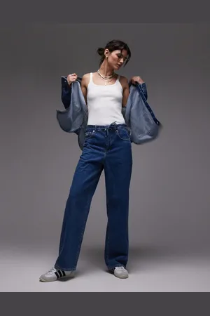 Lacoste Baggy fit denim jeans in midwash with constrast stitching - part of a set