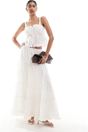 Forever New Ever New tiered maxi skirt in