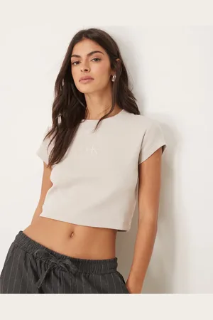 Calvin Klein Monologo baby tee in soft