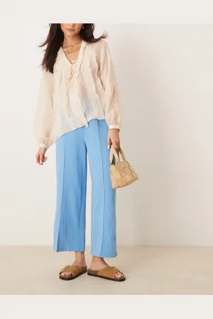 ASOS Tailored linen culotte pants in