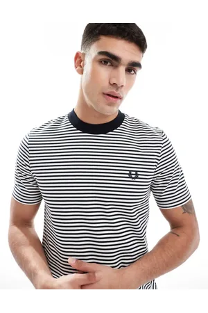 Fred Perry Fine stripe T-shirt in and white