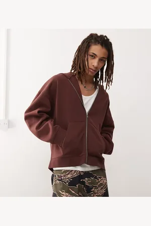 COLLUSION Boxy zip through hoodie in