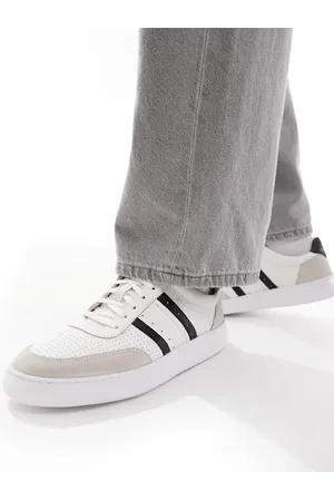 Paul Smith Paul Smith leather logo sneakers with side stripe in