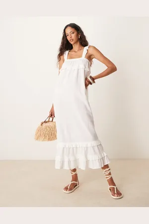 Iisla & Bird Ruffle maxi beach dress in