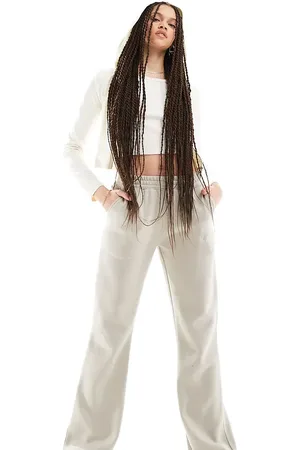 Kaiia Tall wide leg sweatpants in stone