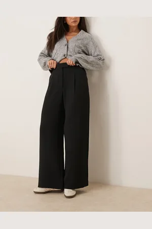 Abercrombie & Fitch High rise pleated ultra wide leg pants in