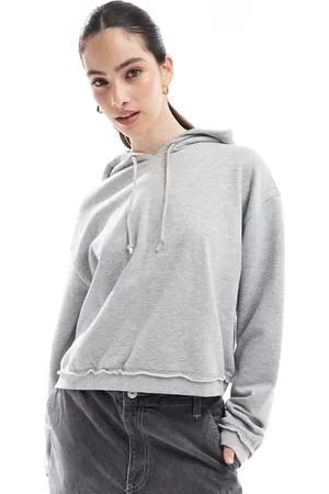 Monki Terry hoodie in light