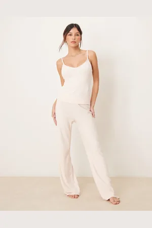 Abercrombie & Fitch Sleepwear pointelle pants in light - part of a set