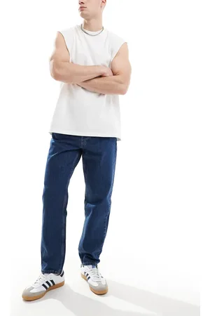 Only & Sons Tye loose tapered fit jeans in indigo