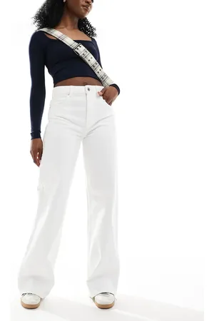 Pull&Bear High rise wide leg jeans in