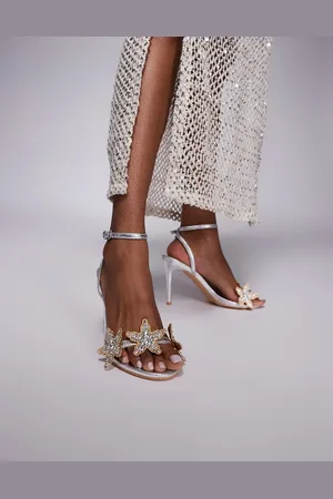 Public Desire Embellished starfish high heeled sandals in