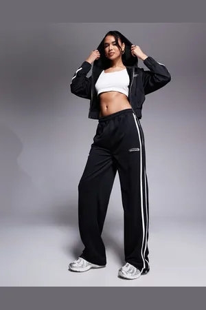 Kaiia Studio logo side stripe wide leg sweatpants in - part of a set