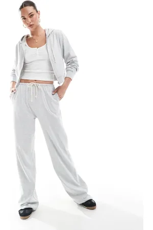 Pull&Bear Wide leg sweatpants in heather - part of a set