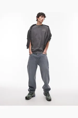 Topman Rigid straight jean in mid wash