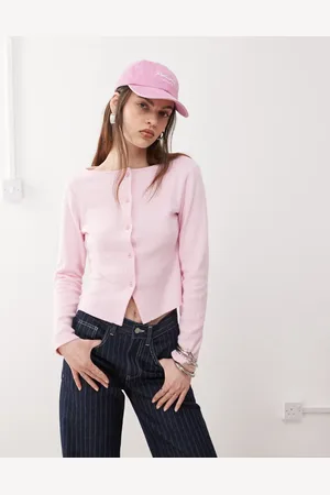 Reclaimed Ribbed button up top in light