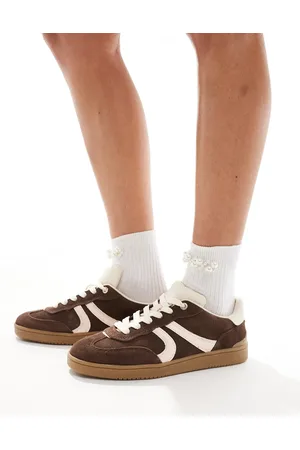 Stradivarius Rubber sole leather sneakers in