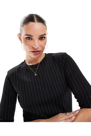 French Connection Regina fitted t-shirt in pinstripe - part of a set