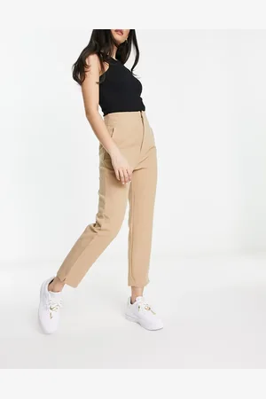 Stradivarius Tailored cigarette pants in dark beige