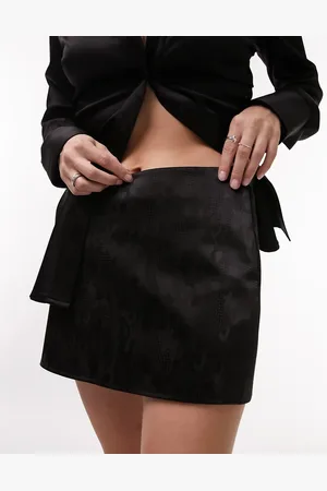Topshop Cowboy low rise micro mini skirt in