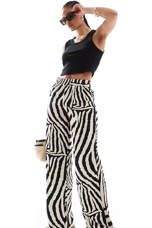 JDY Wide leg pants in zebra print