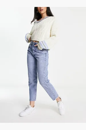 Stradivarius Mom fit vintage jean in light wash