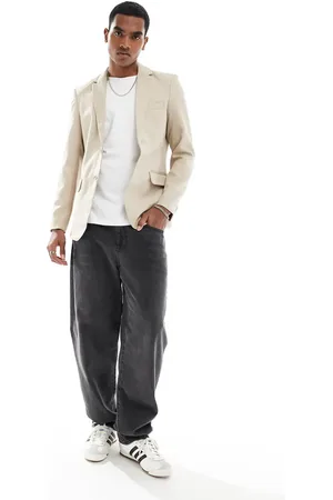 Only & Sons Slim fit suit jacket in beige