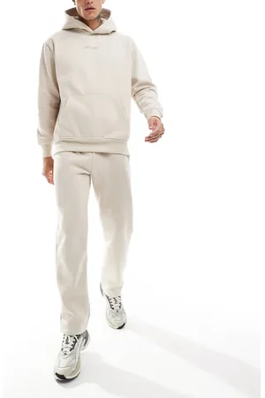Sixth June Printed motif straight leg sweatpants in beige - part of a set