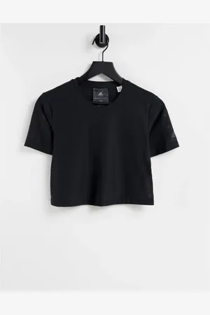 adidas Adidas Training x Universal Standard cropped mesh t-shirt in