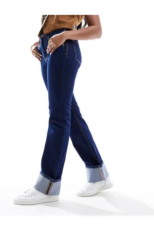 Stradivarius Straight leg jeans in indigo wash