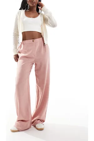 Reclaimed Wide leg mensy tailored pants in