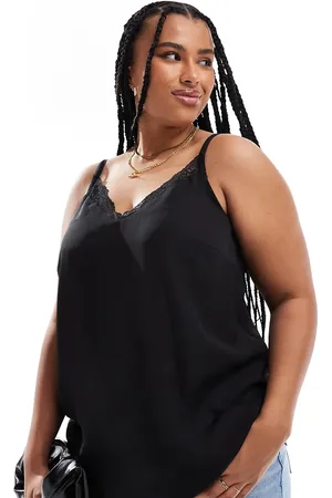 Yours Lace insert cami tank top in