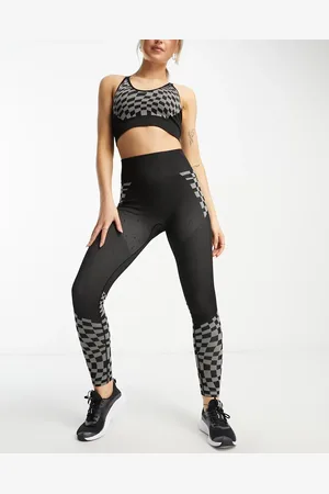 Urban Threads Seamless leggings in checkerboard print