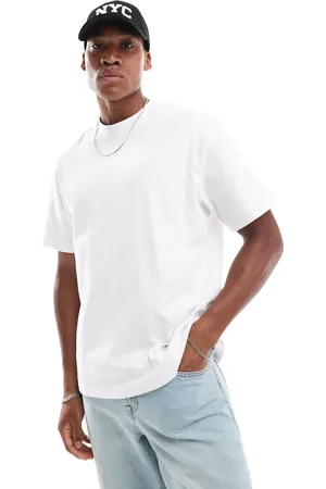 Bershka Boxy tonal print T-shirt in