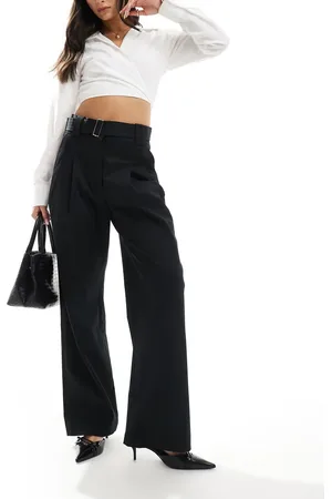 MANGO Belted tailored pants in