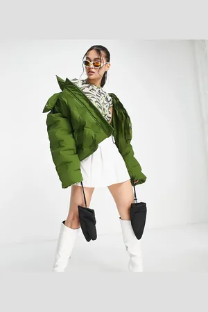 AsYou Puffer coat with mittens in khaki