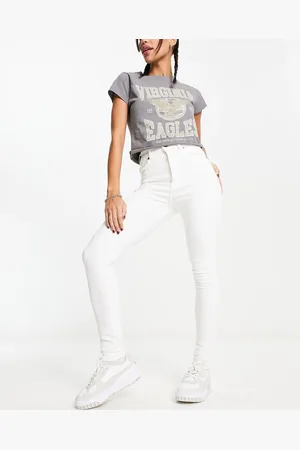 Dr Denim Moxy super skinny high rise jeans in off