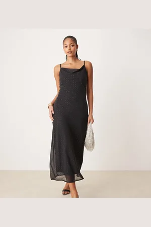 JDY Stud details midaxi dress in
