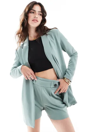 JDY Relaxed blazer in teal - part of a set